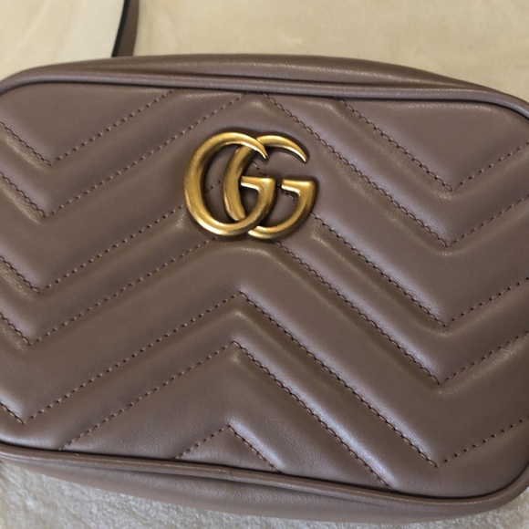 The mini Gucci Marmot chain shoulder bag. Dusty pink. - Picture 3 of 16